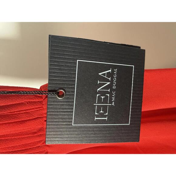 Ieena for Mac Duggal 70194 Red Mini Dress Size US 4 NWT - Picture 7 of 9